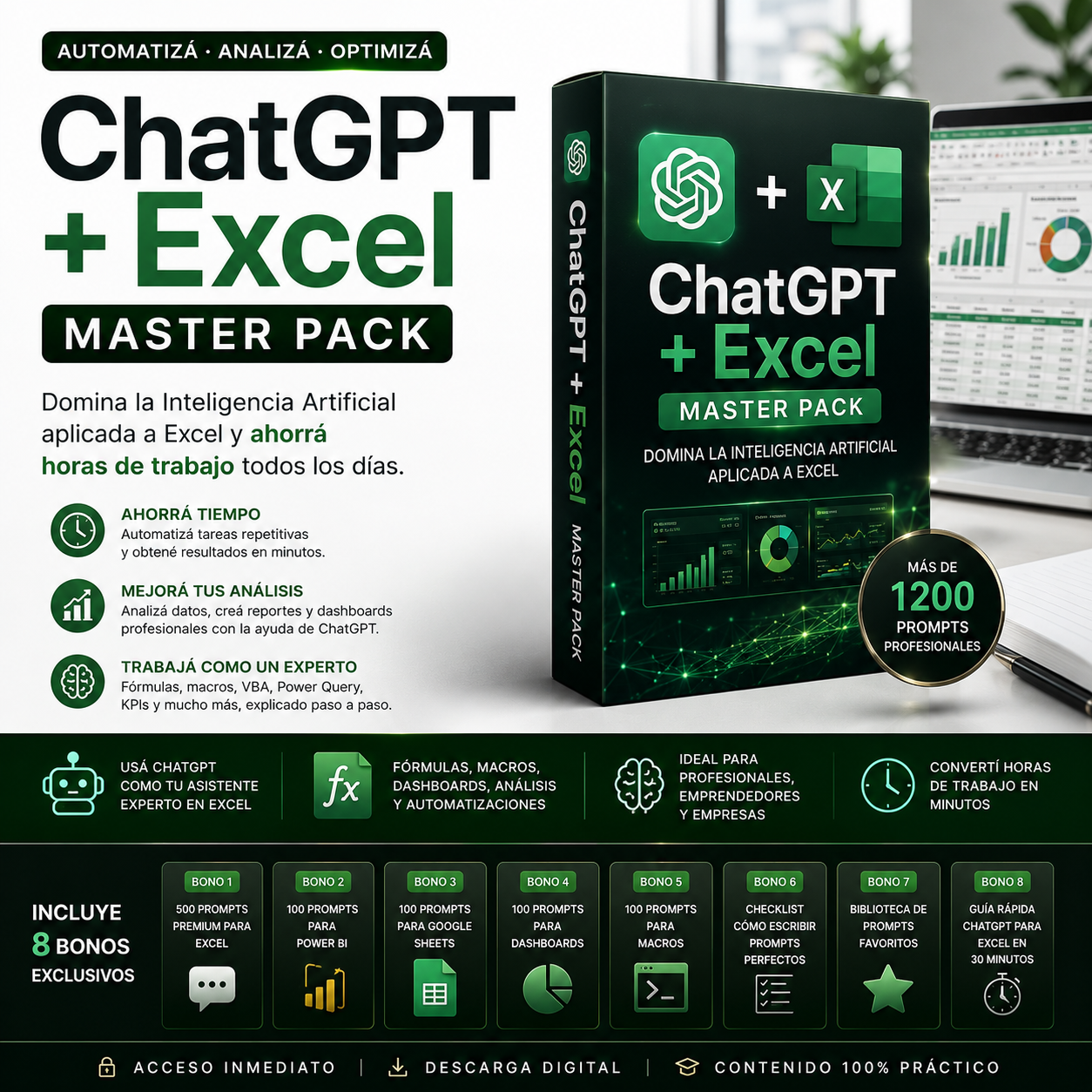 🤖 ChatGPT + Excel Master Pack