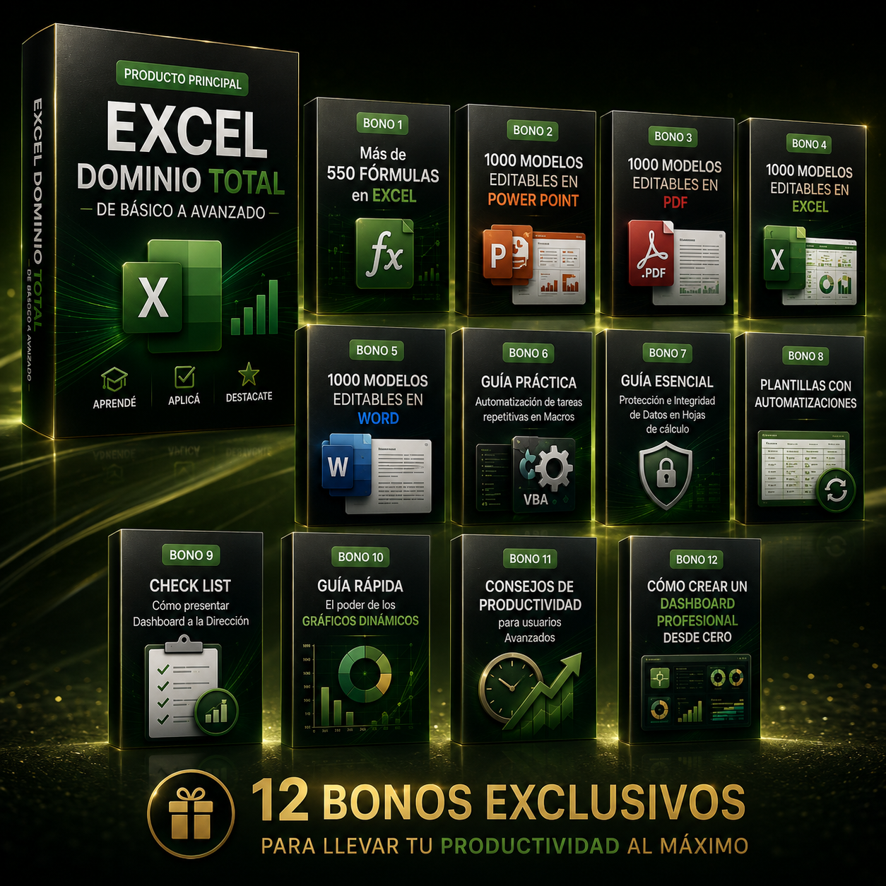 📊 Pack Premium: + de 15.000 Plantillas de excel, Power Bi y Dashboards Mega Profesionales